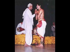 Being blessed by Former Chief Justice Sri. Nitoor Srinivasa Rao