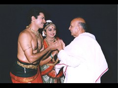 Being blessed by Vidyalankara Sri. S. K. Ramachandra Rao