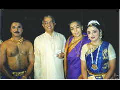 With the renowned dancing couple, Smt. Shantha and Sri. Dhananjayan